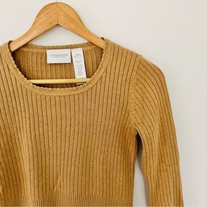 Vintage Liz Claiborne Oatmeal Rib Sweater